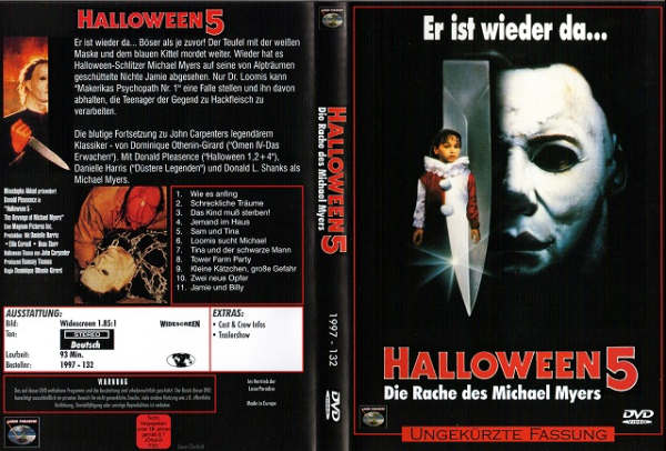 Halloween 5 Cover Halloween 5 Cover