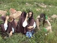 Sam, Frodo & Gollum verstecken sich vor den Haradrim